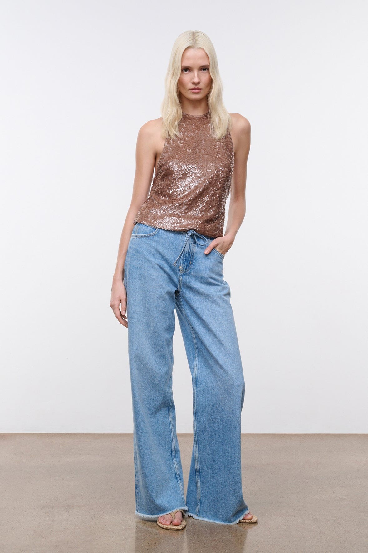 STAUD | Bree Top Flax