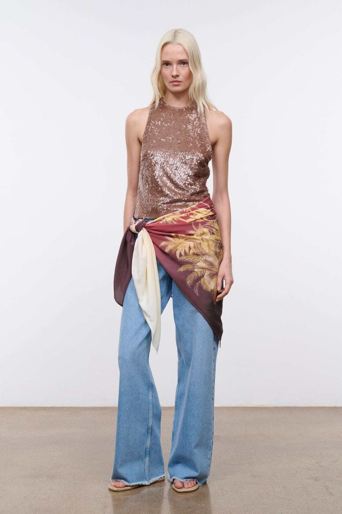 STAUD | Bree Top Flax