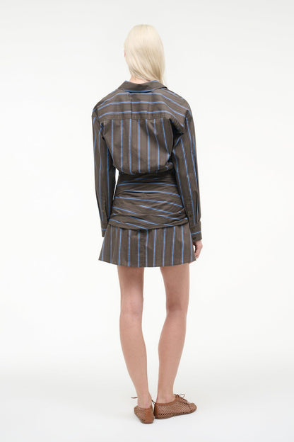 STAUD | Indya Mini Dress Huntington Stripe