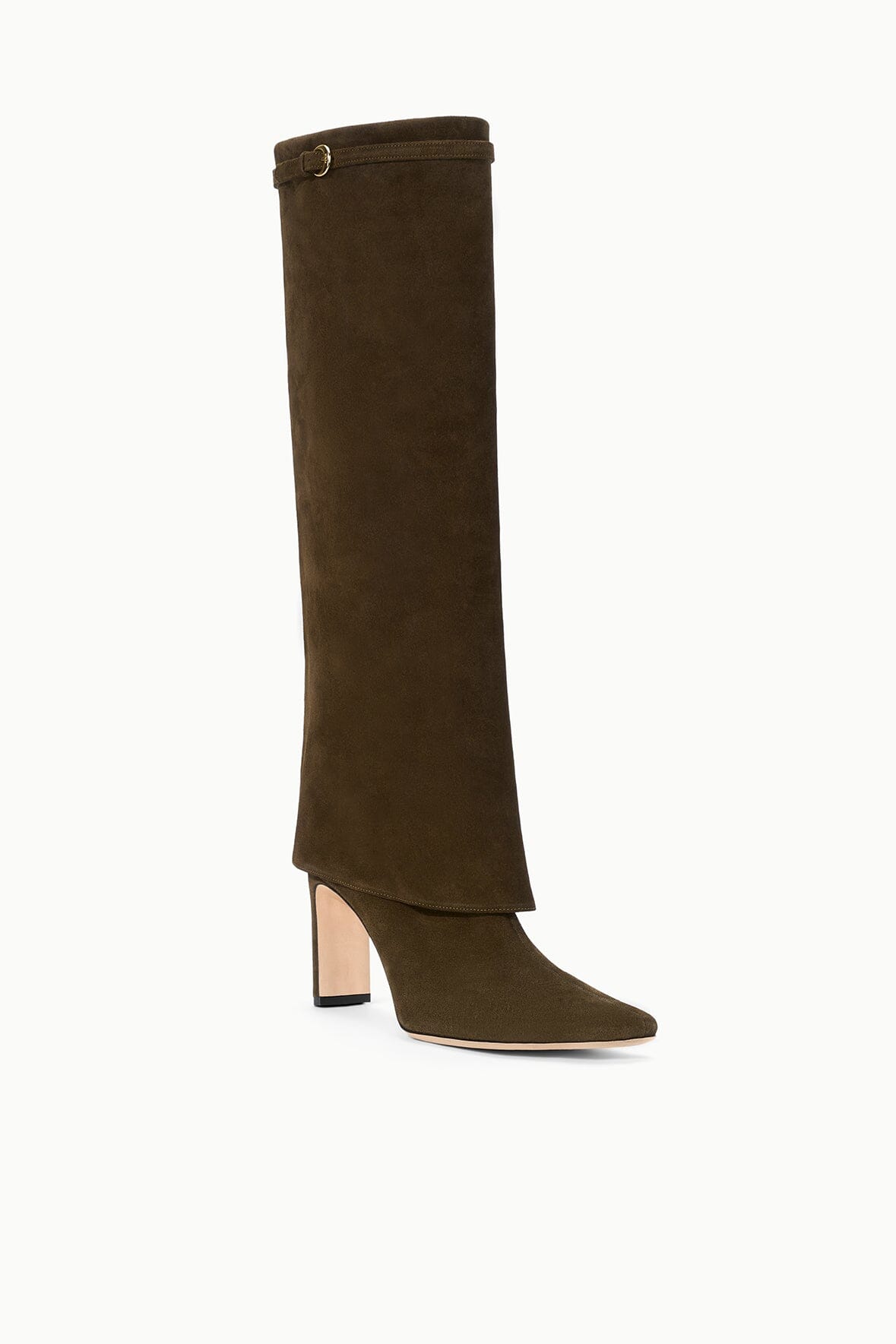 STAUD | Wally Foldover High Heel Boot Truffle