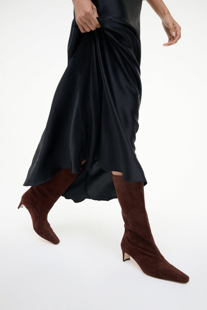 STAUD | Midcalf Wally Boot Mahogany