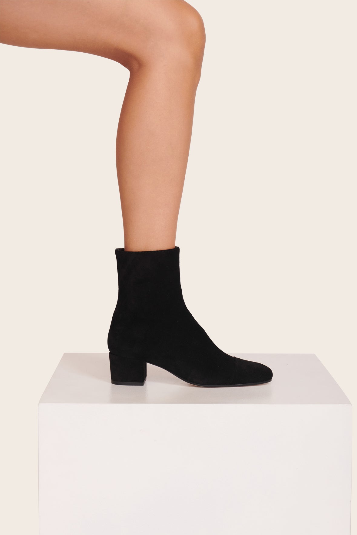 STAUD | Aimee Short Boot Black Suede