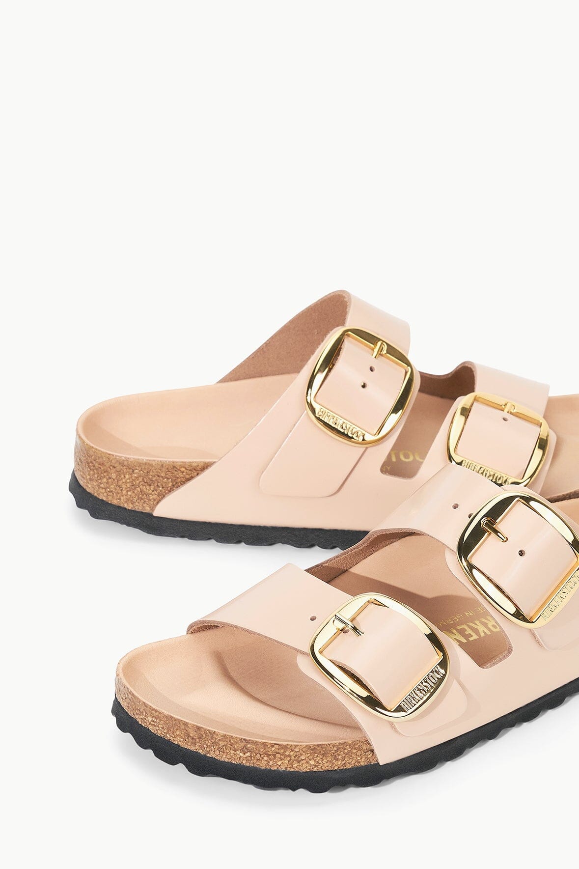 STAUD | Birkenstock Arizona Big Buckle Sandal - High Shine New Beige