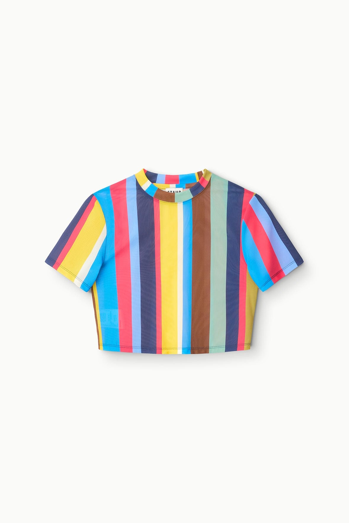 STAUD | Fernanda Coverup Top Market Stripe