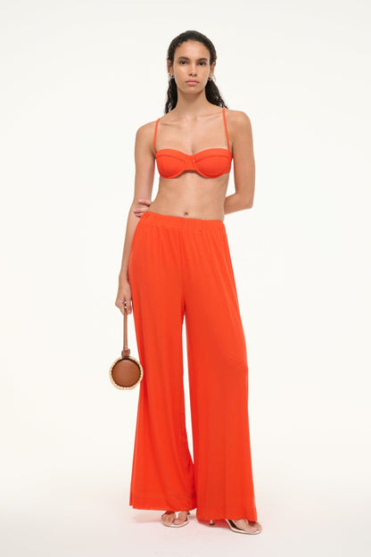STAUD | Jo Balconette Bikini Top Cayenne