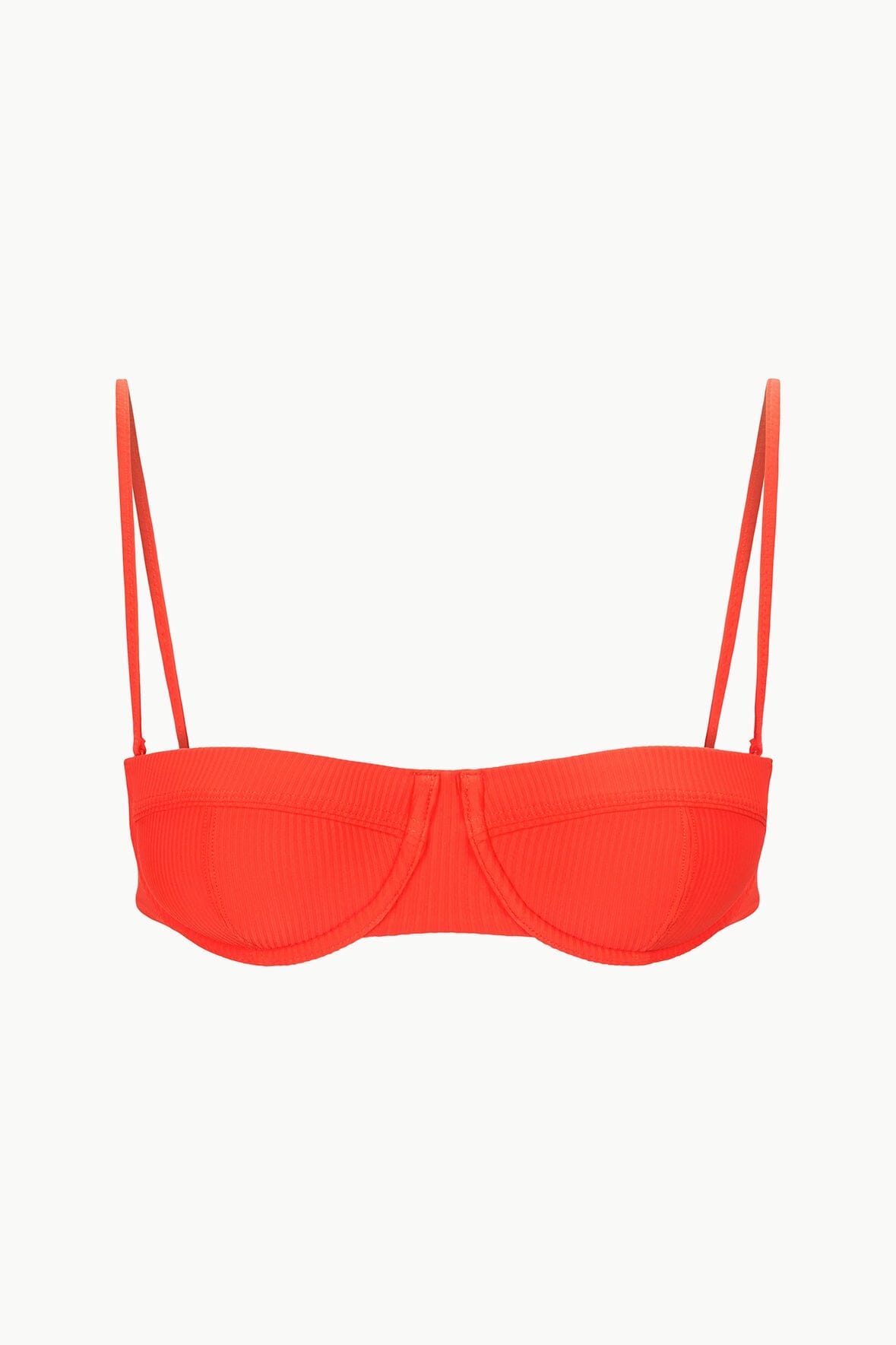 STAUD | Jo Balconette Bikini Top Cayenne