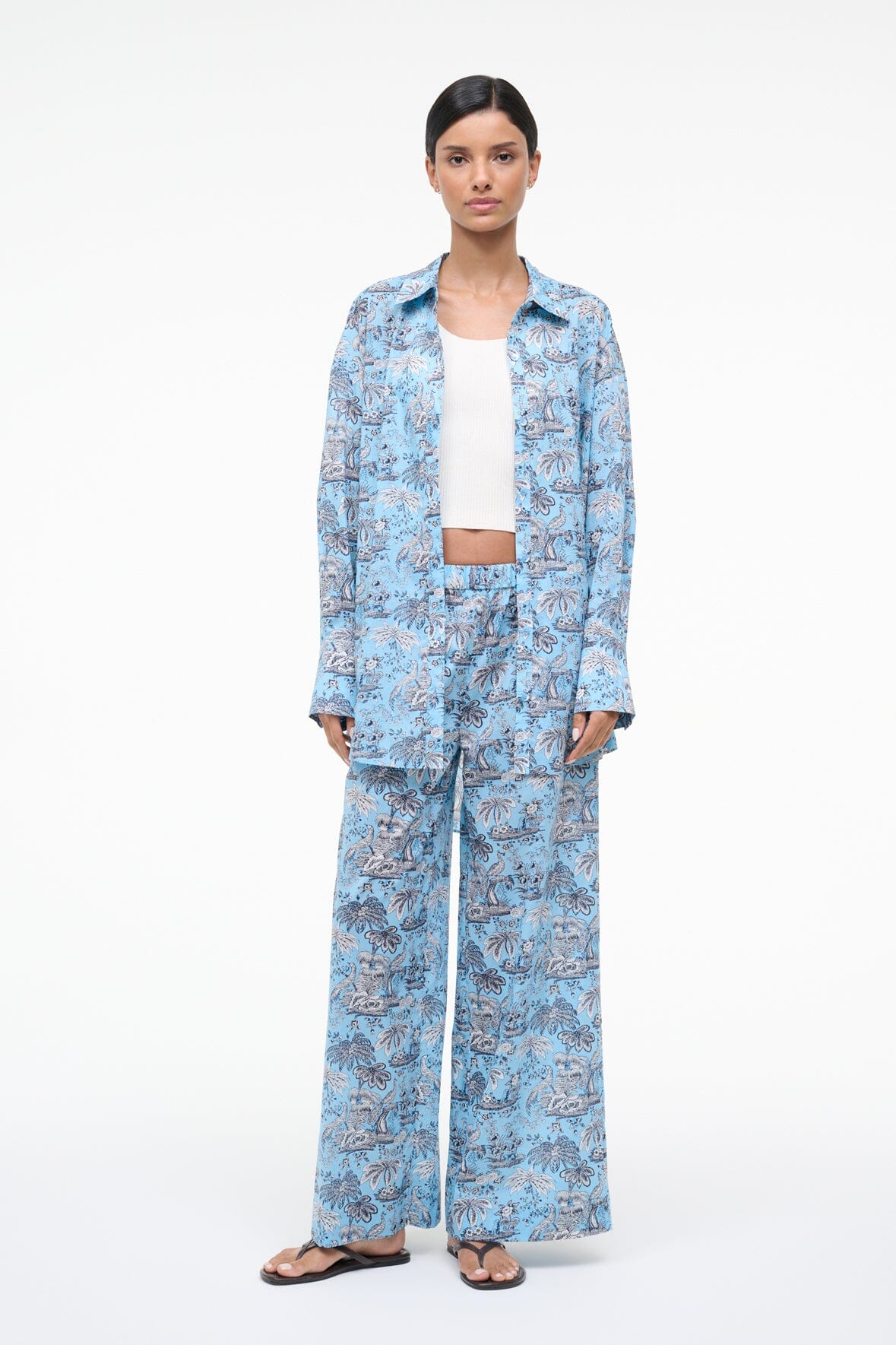 STAUD | Sandbar Top Sky Toile
