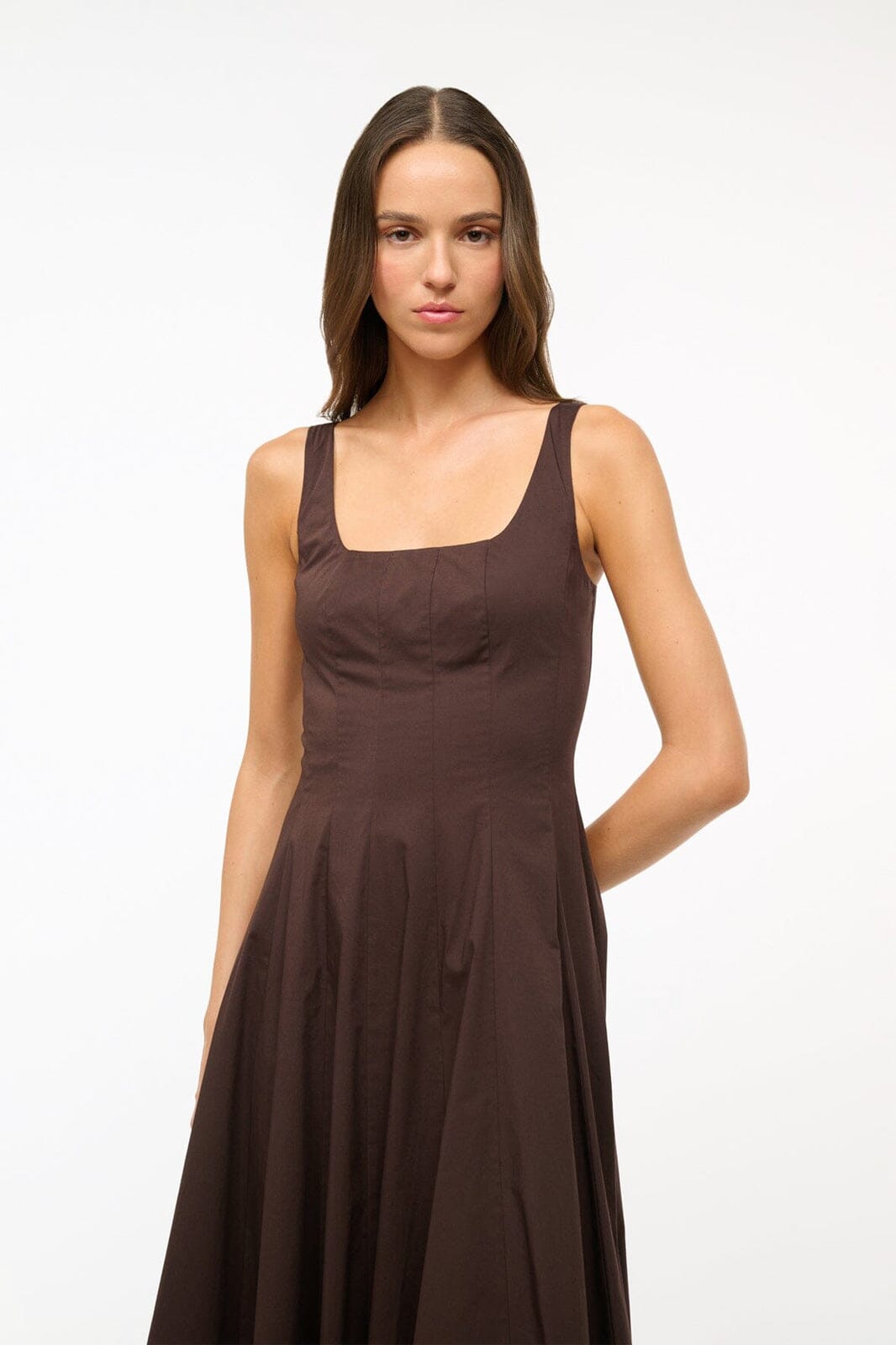 STAUD | Wells Dress Earth 1
