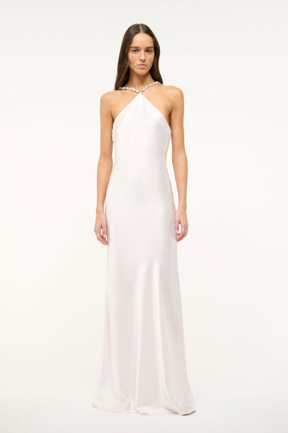 STAUD | Cadence Dress Pearl 1
