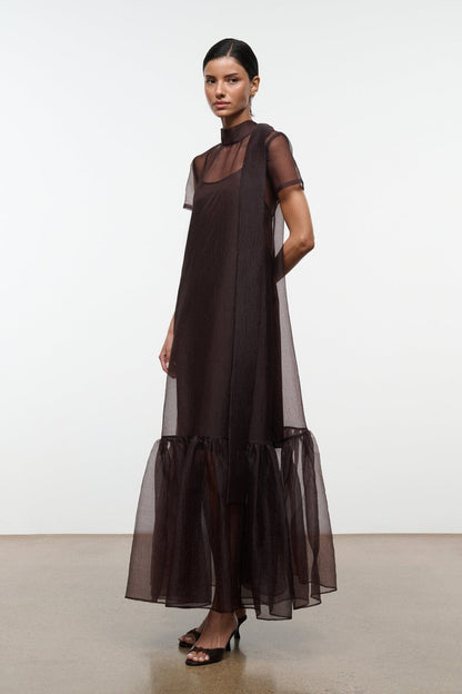 STAUD | Calluna Dress Earth
