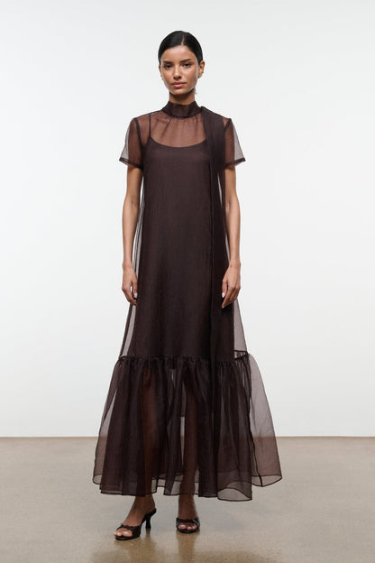 STAUD | Calluna Dress Earth