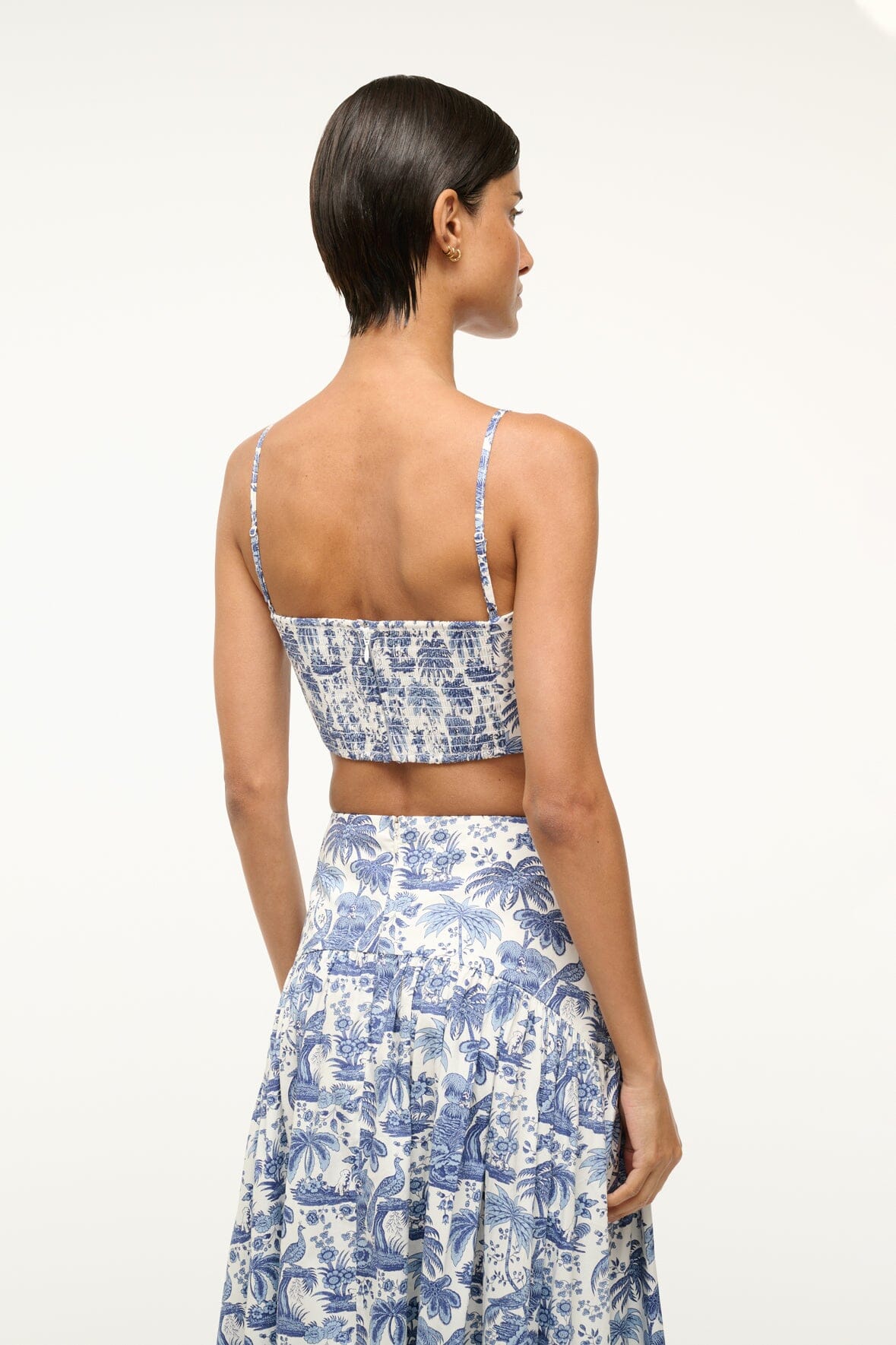 STAUD | Federico Tank Blue Toile