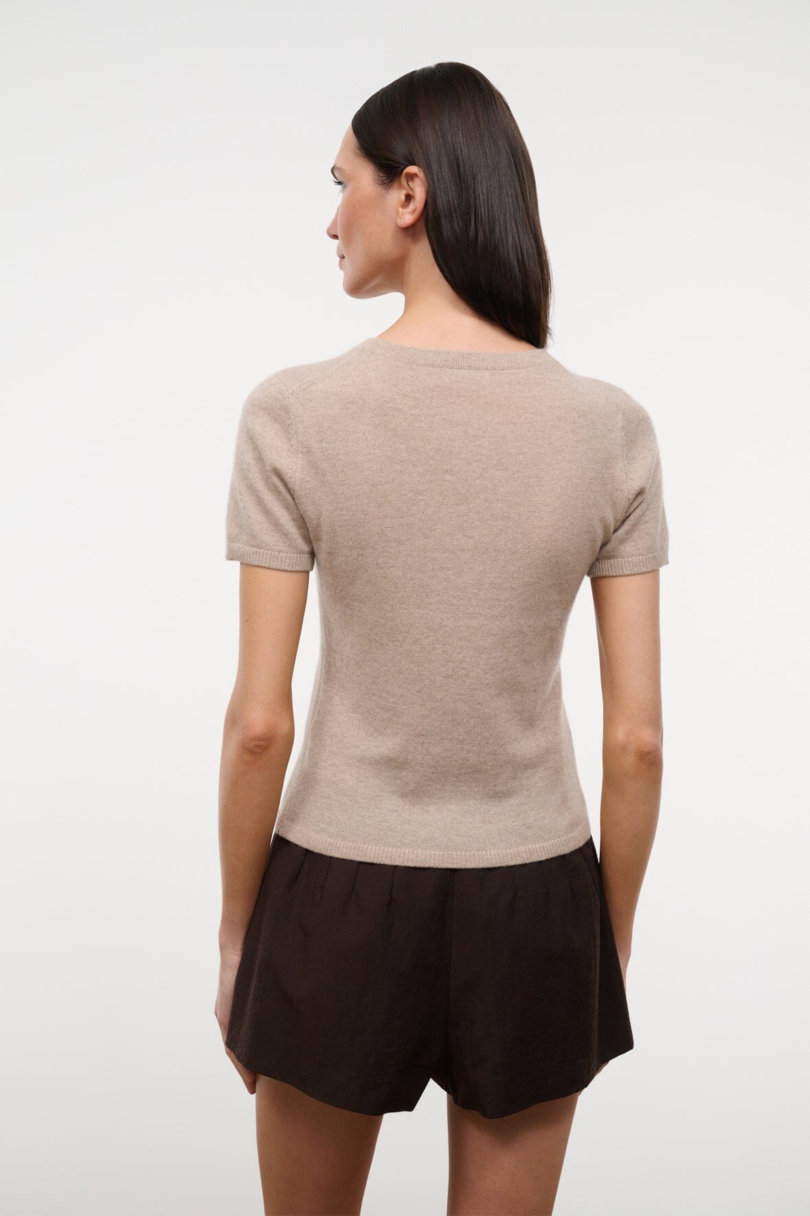 STAUD | Easy Cashmere Tee Stone