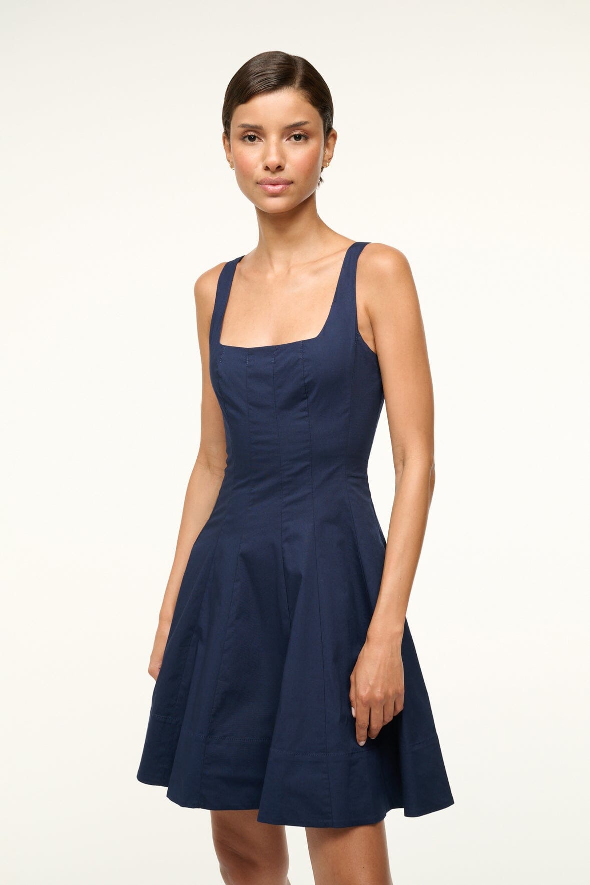 STAUD | Mini Wells Dress - Navy