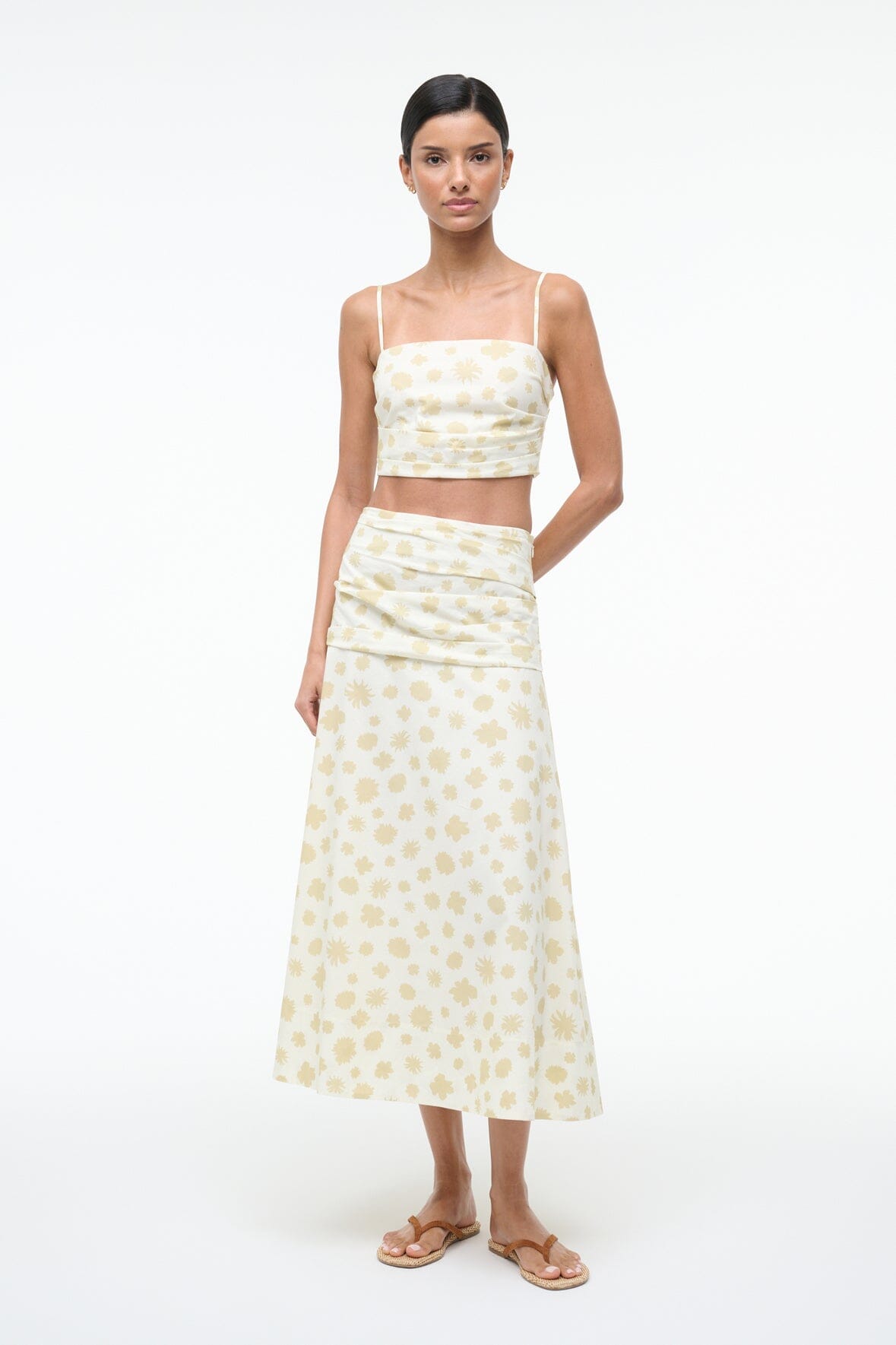 STAUD | Lorenzo Top Meringue Ditsy