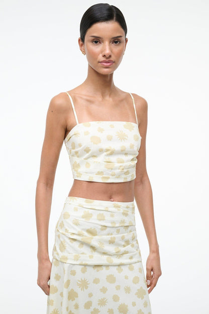 STAUD | Lorenzo Top Meringue Ditsy