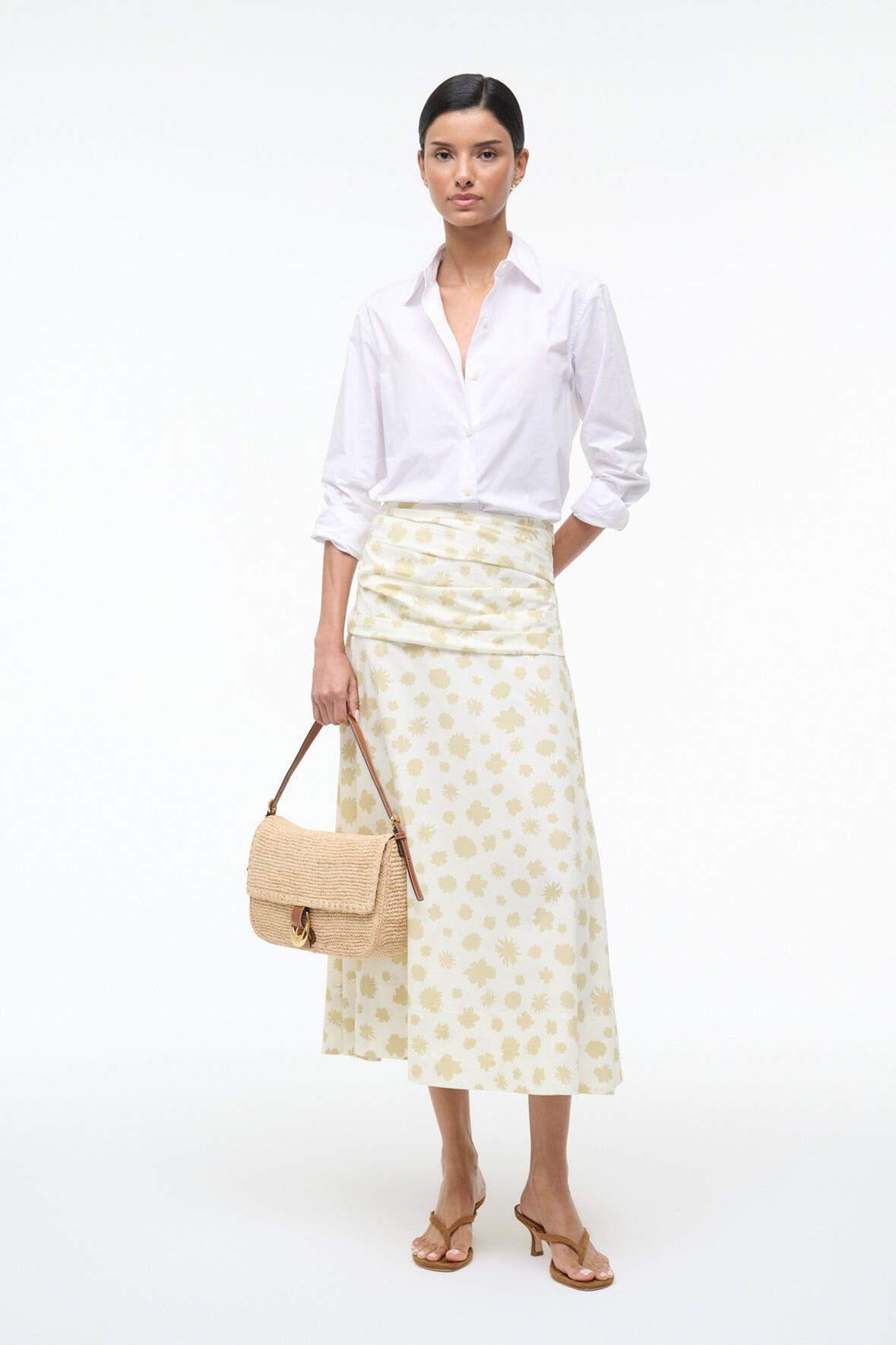 STAUD | Sol Skirt Meringue Ditsy
