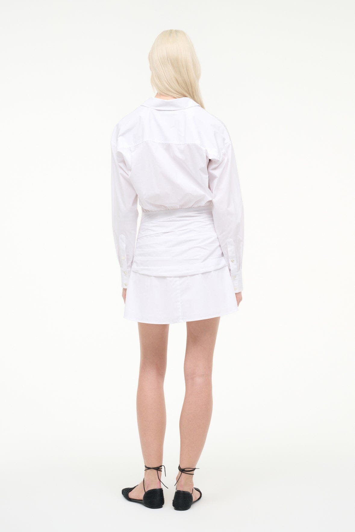 STAUD | Indya Mini Dress White