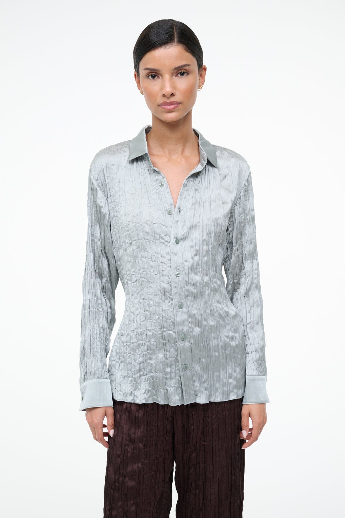 STAUD | Suki Shirt Silver Sage
