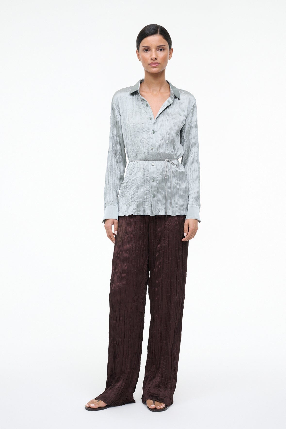 STAUD | Suki Shirt Silver Sage
