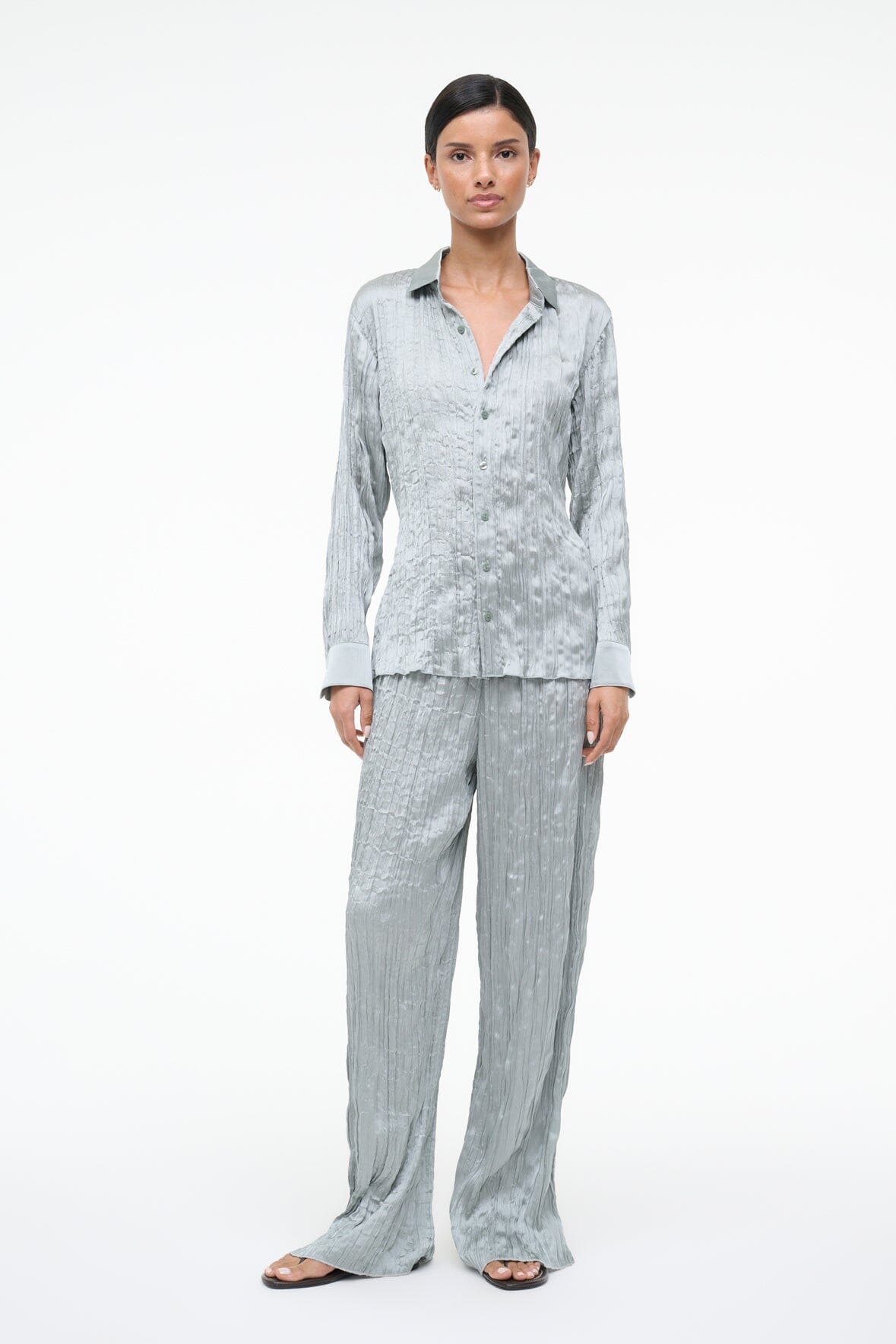 STAUD | Suki Shirt Silver Sage