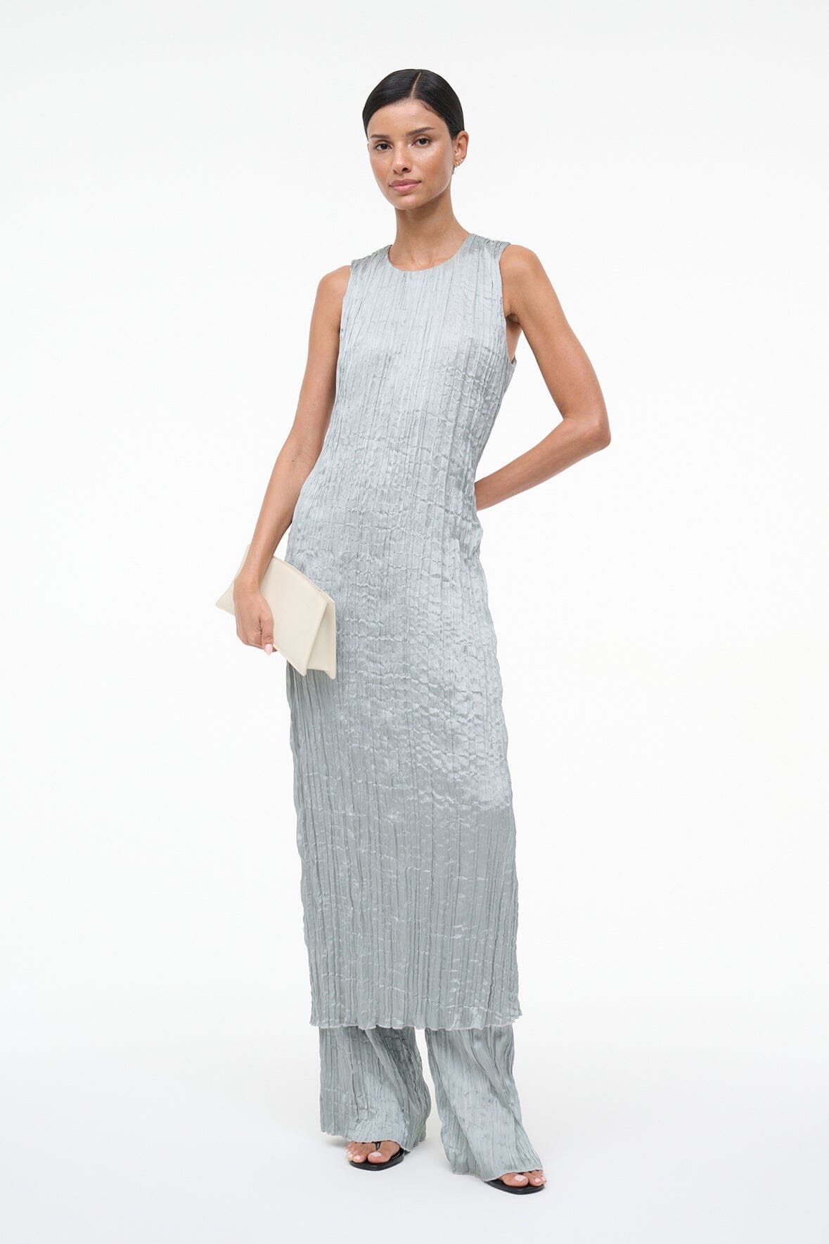 STAUD | Mizu Dress Silver Sage