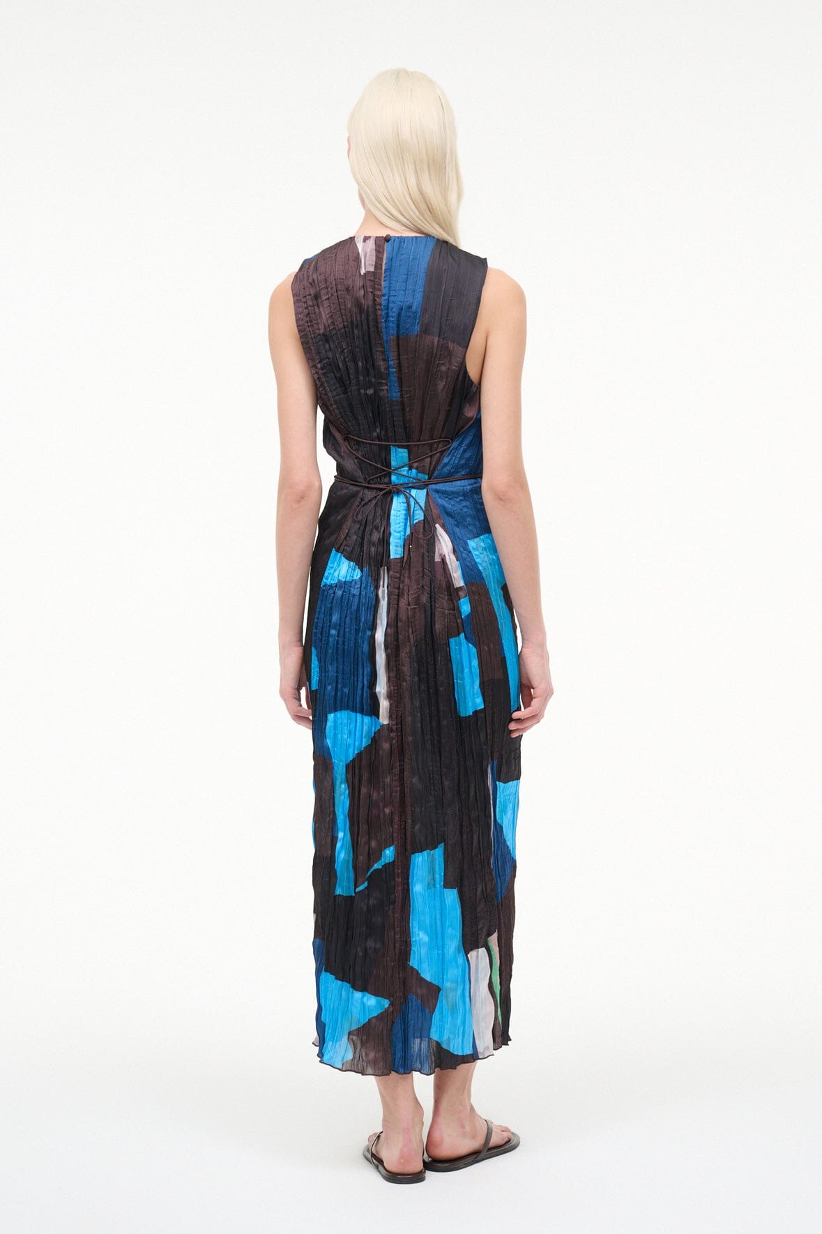 STAUD | Mizu Dress Blue Prism