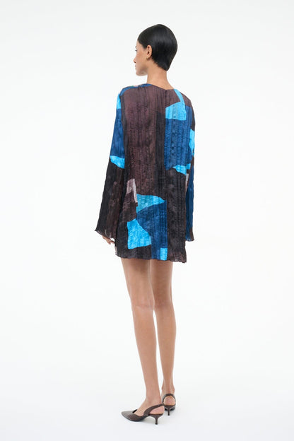 STAUD | Kona Dress Blue Prism