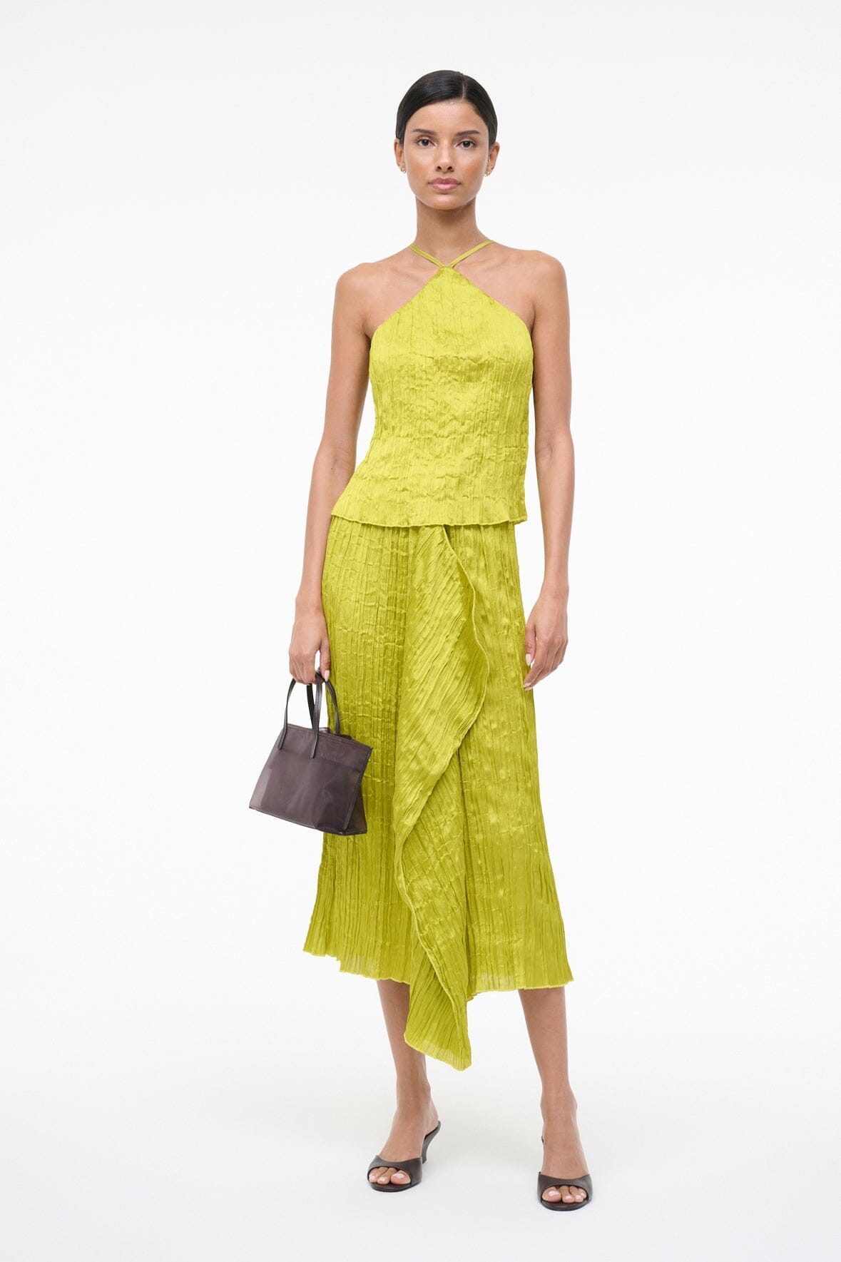 STAUD | Akari Top Chartreuse