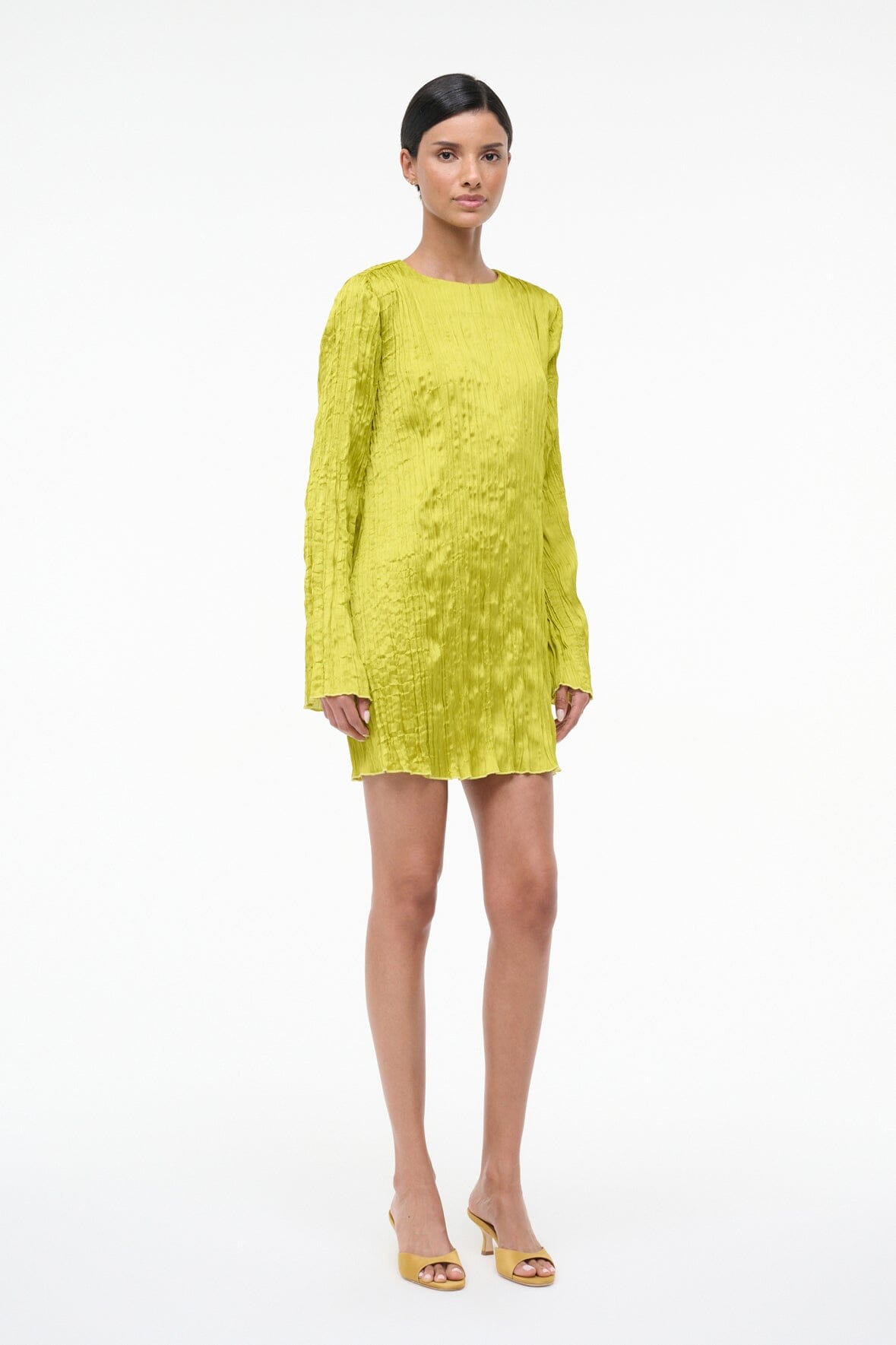 STAUD | Kona Dress Chartreuse
