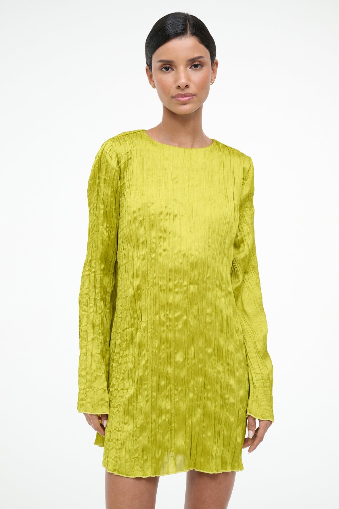 STAUD | Kona Dress Chartreuse