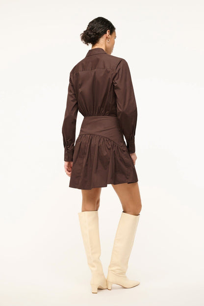 STAUD | Rocco Mini Dress Earth 1