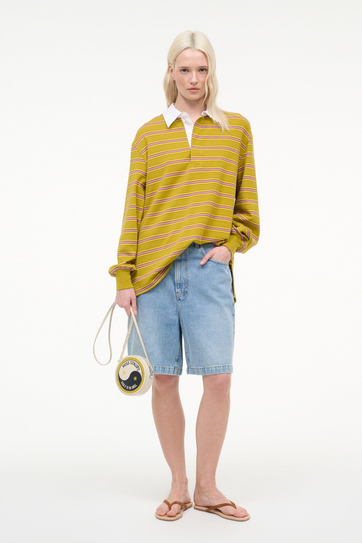 STAUD | Gavin Shirt Baja Stripe