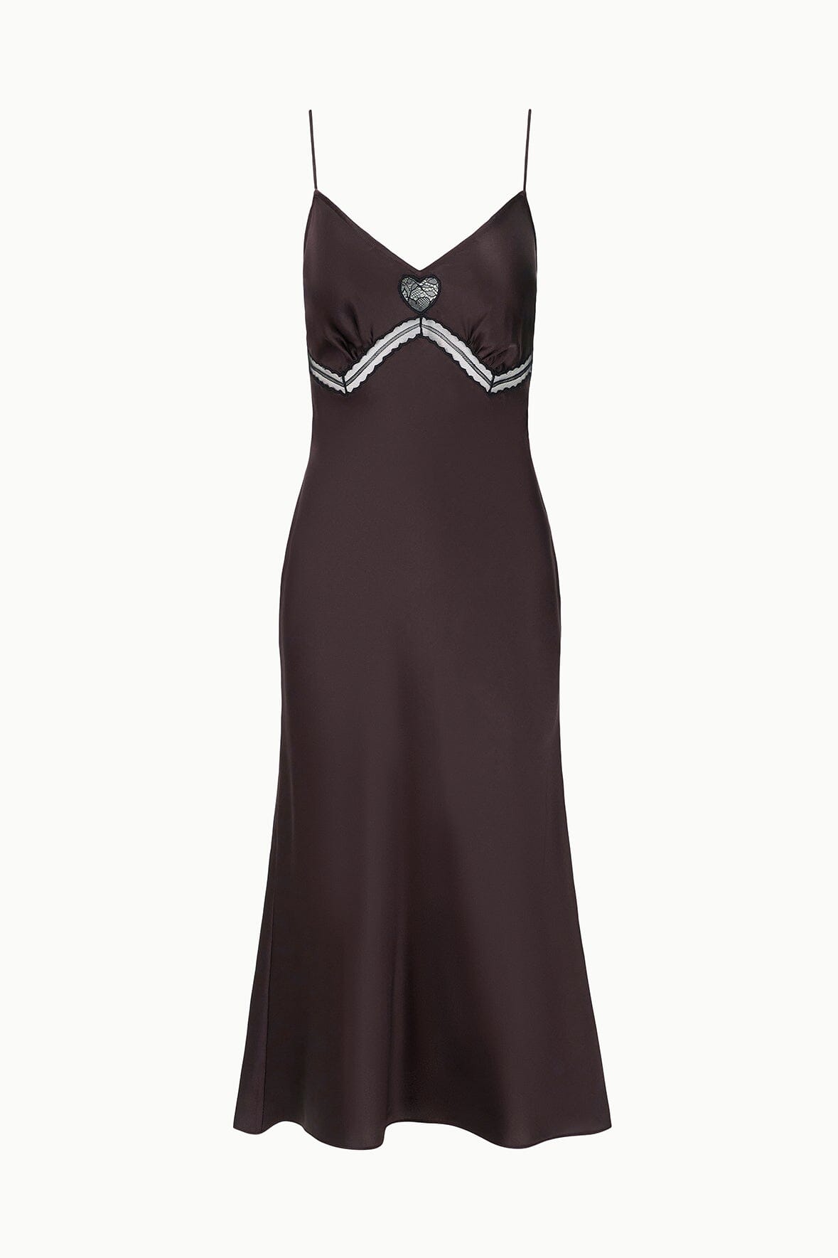 STAUD | Terra Silk Dress Earth