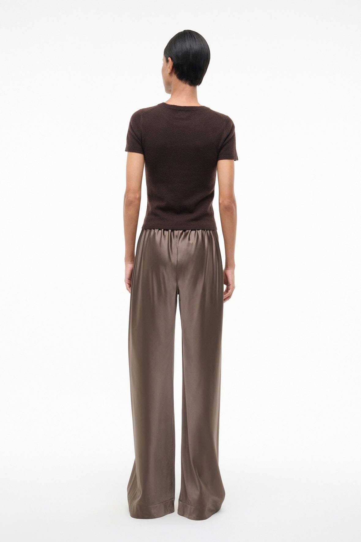 STAUD | Stroll Silk Pant Truffle