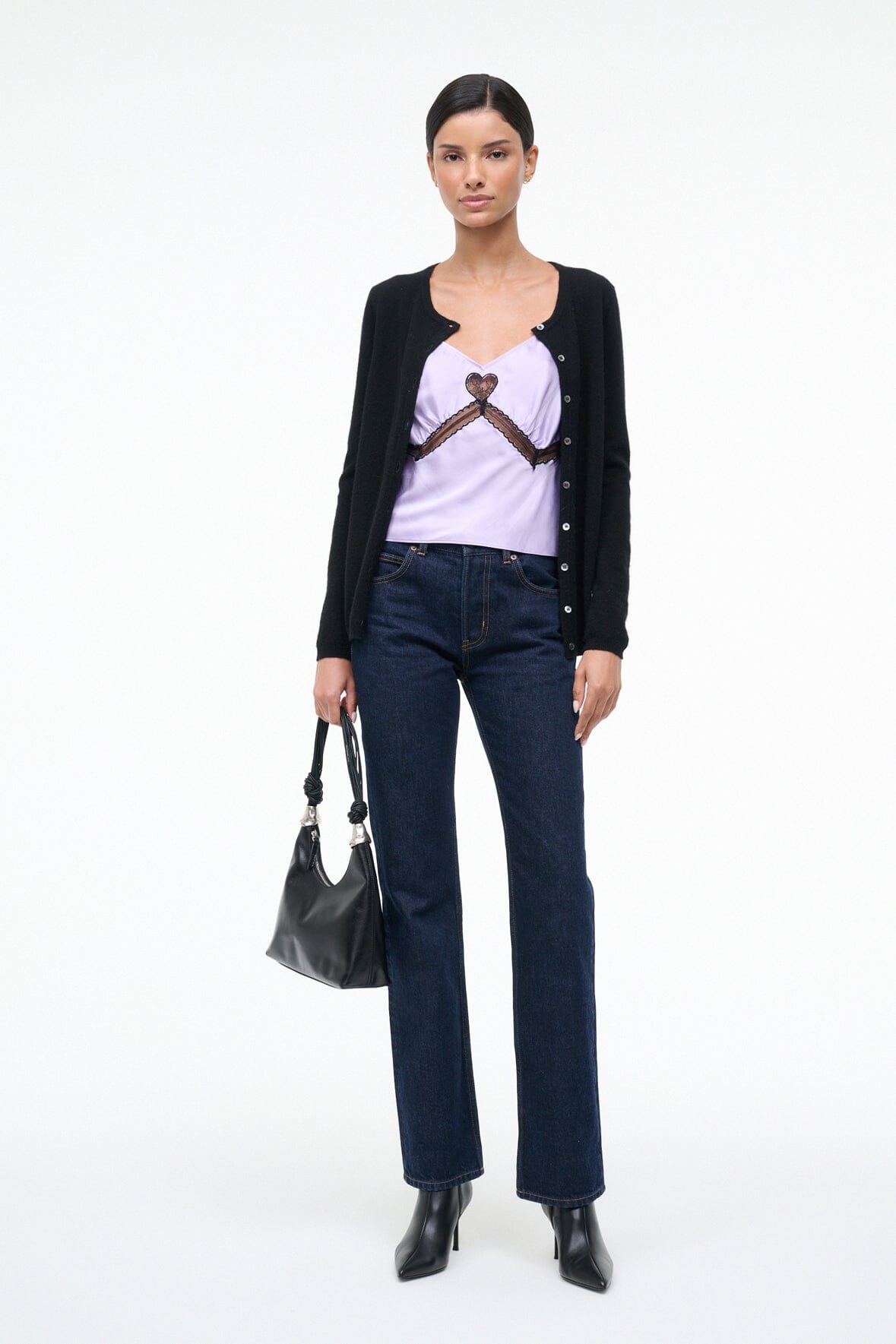 STAUD | Terra Silk Top Wisteria