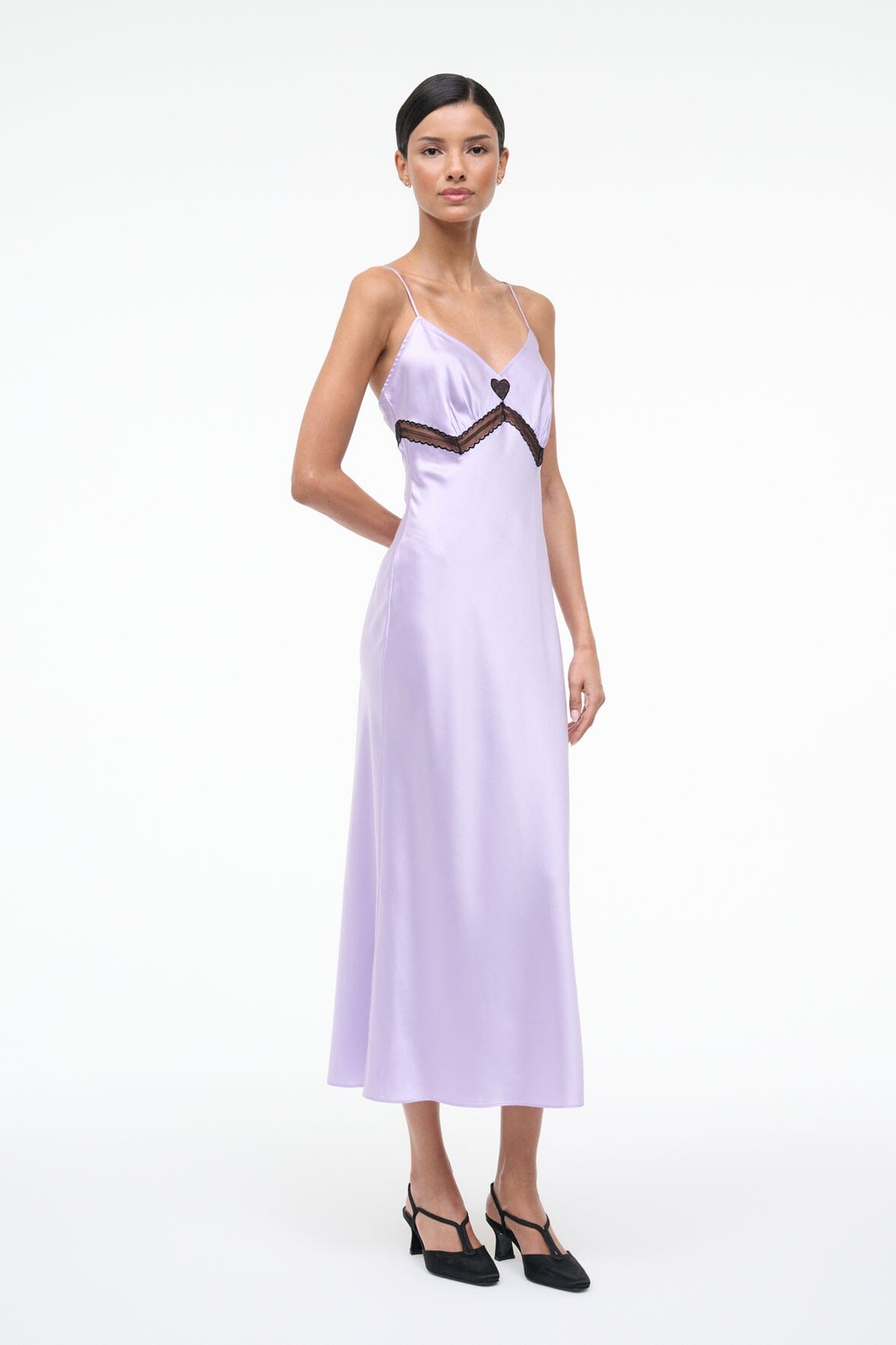 STAUD | Terra Silk Dress Wisteria