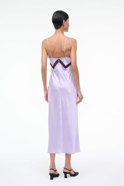 STAUD | Terra Silk Dress Wisteria