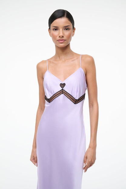 STAUD | Terra Silk Dress Wisteria