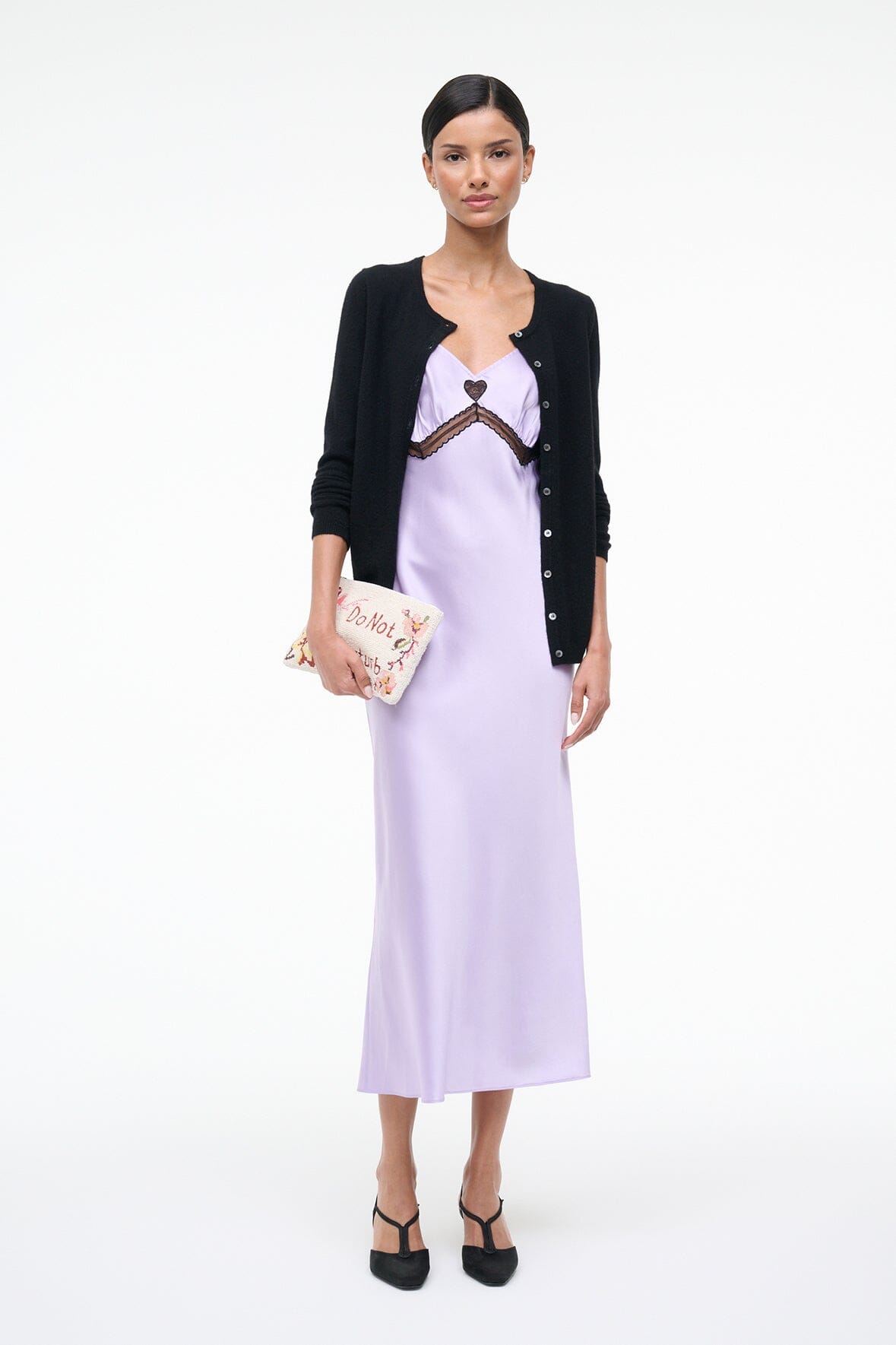 STAUD | Terra Silk Dress Wisteria