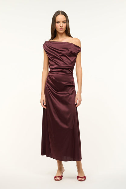 STAUD | Phare Dress Merlot