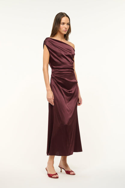 STAUD | Phare Dress Merlot