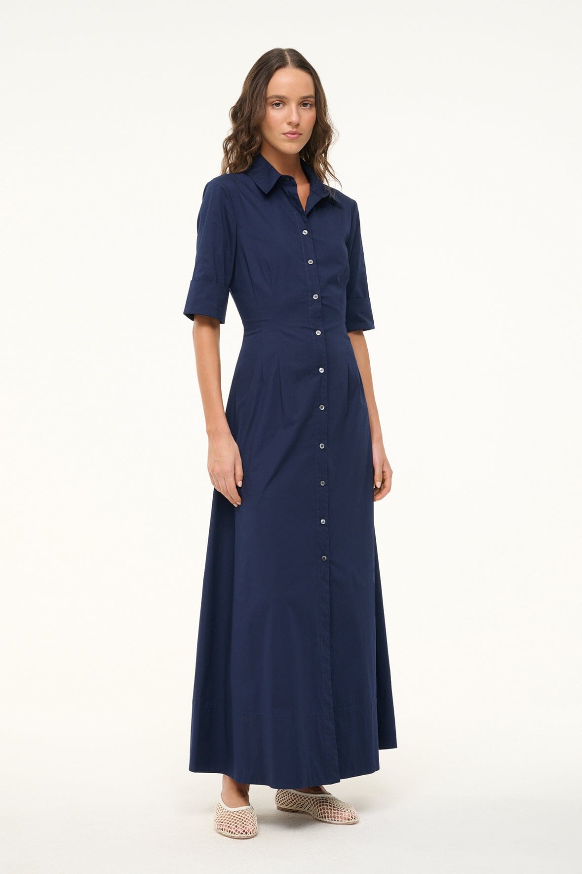 STAUD | Joan Maxi Dress Navy