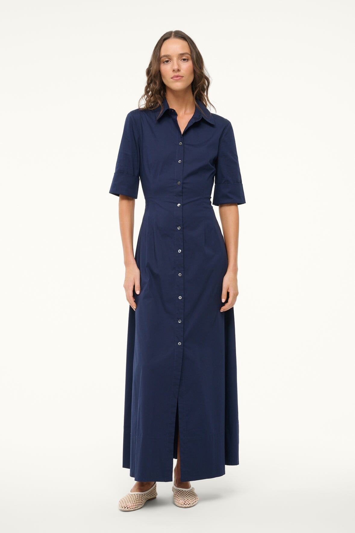 STAUD | Joan Maxi Dress Navy