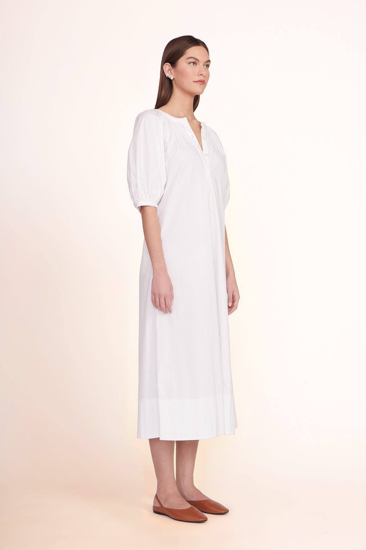 STAUD | Vincent Dress - White