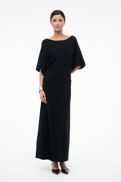 STAUD | Amelie Sweater Dress Black