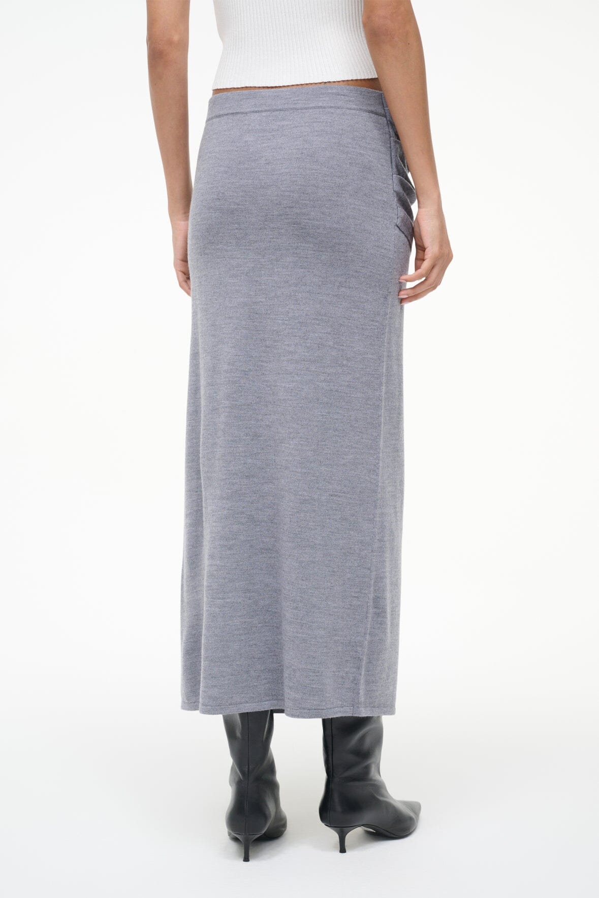 STAUD | Wilma Skirt Heather Grey