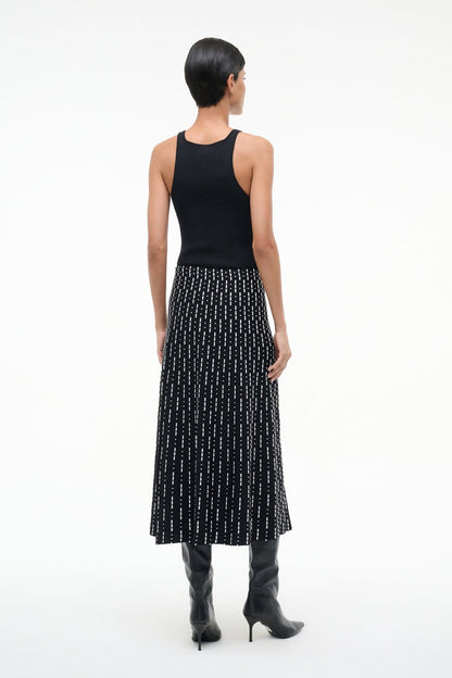 STAUD | Lena Skirt Black Geo