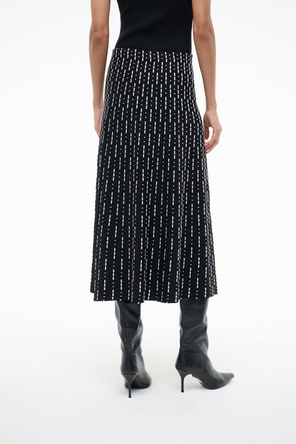 STAUD | Lena Skirt Black Geo