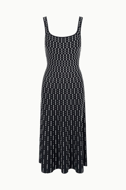 STAUD | Ellison Dress Black Geo